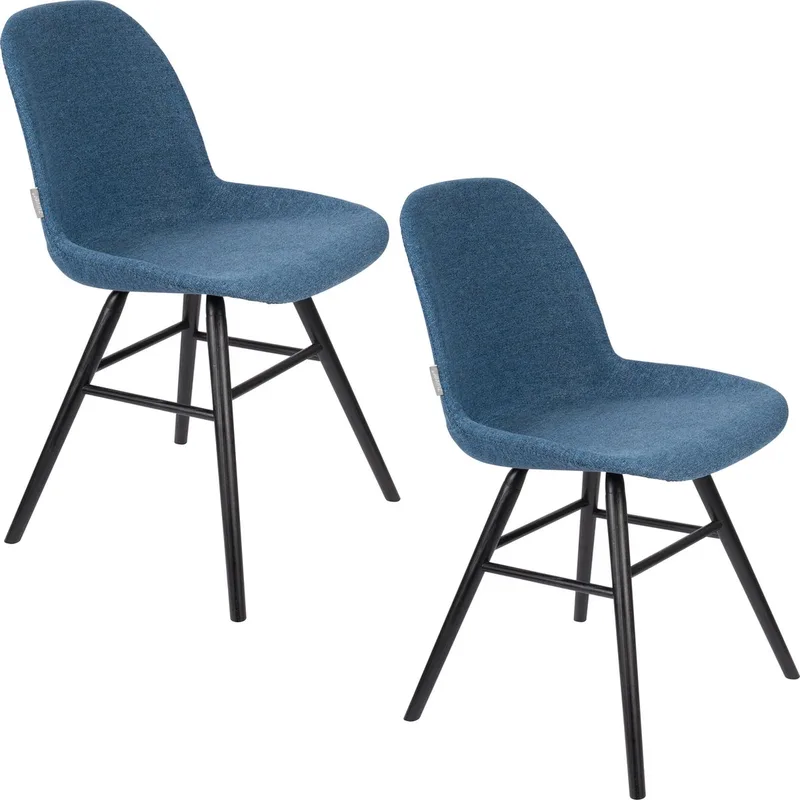 Albert Kuip Soft Eetkamerstoelen - Set van 2 de Zuiver en Blauw – photo du produit