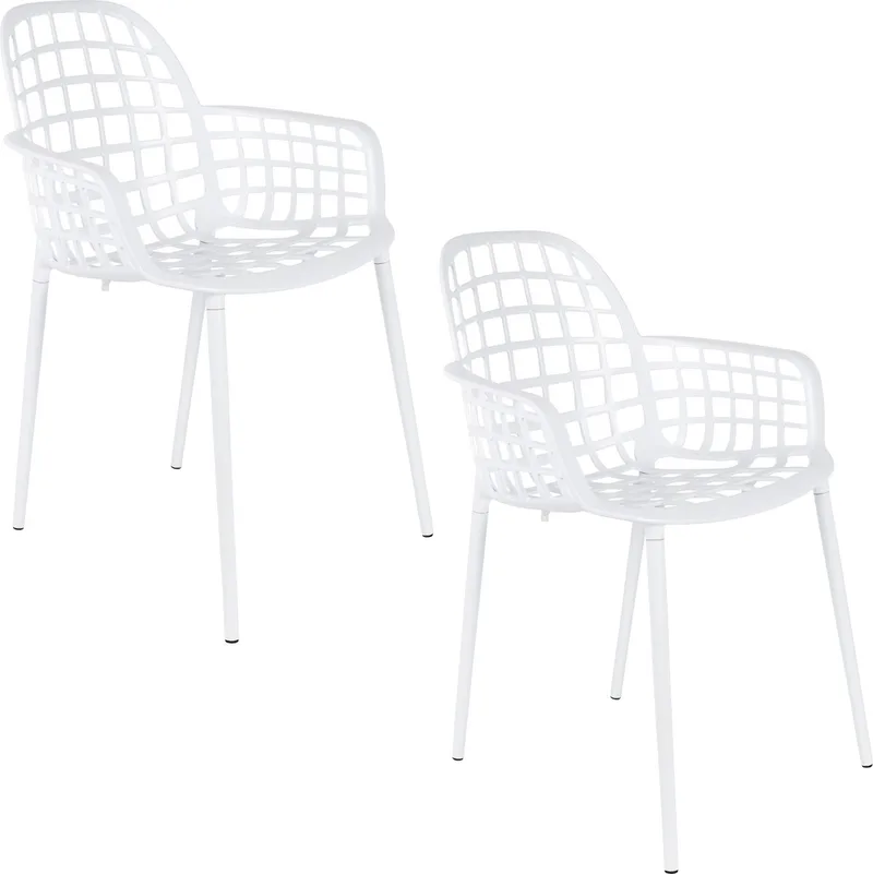Albert Kuip Tuin Armstoel - Set van 2 de Zuiver en Wit – photo du produit