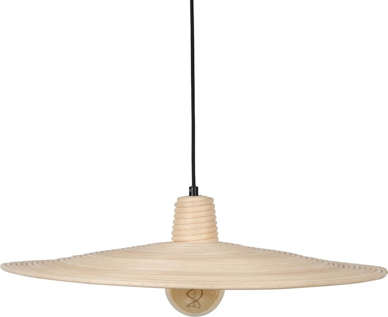 Balance Hanglamp 60 cm (L) Rotan Naturel von Zuiver in Beige – Produktfoto