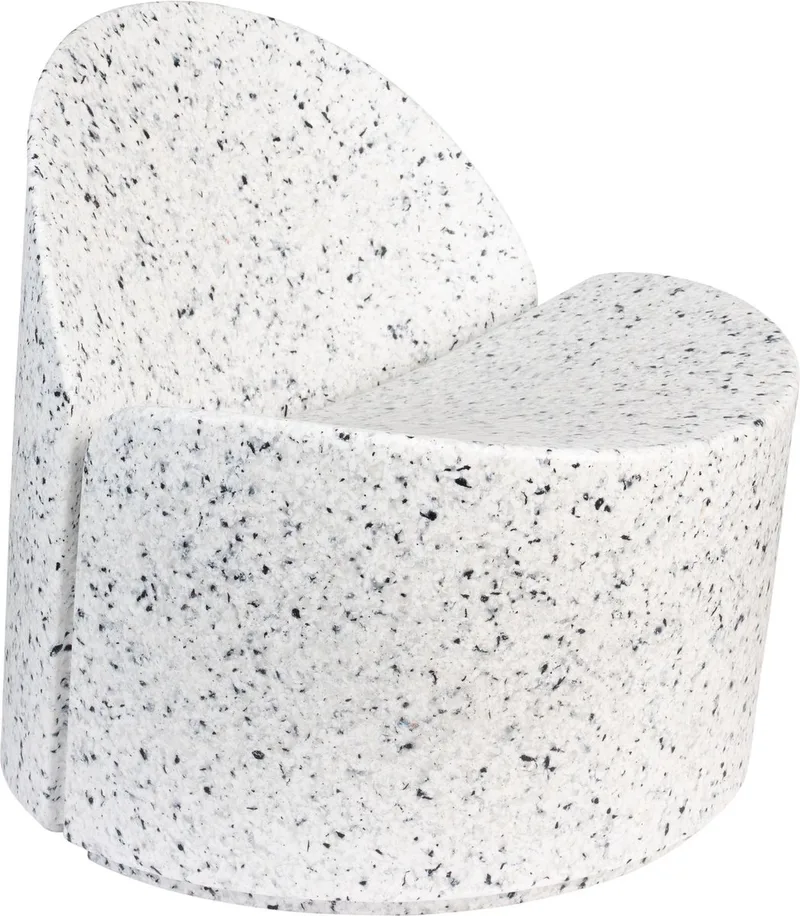 Bloom Fauteuil Wit/Terazzo van Zuiver in Wit – productfoto