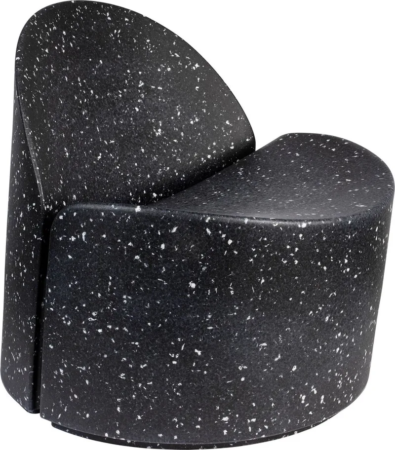Bloom Fauteuil van Zuiver in Zwart – productfoto