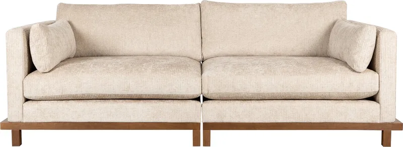 Blossom 3-zitsbank Zand by Zuiver in Crème – product photo