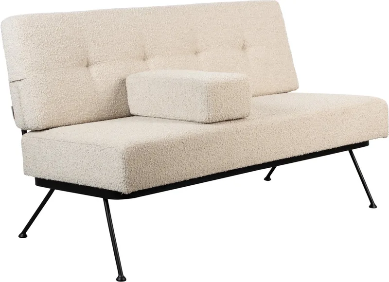 Bowie 2-zitsbank Bouclé van Zuiver in Beige – productfoto