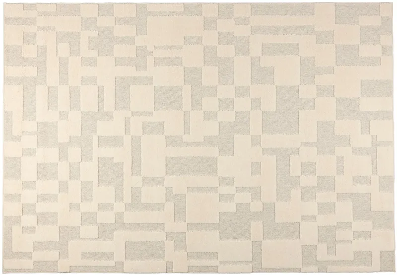 Bricks Vloerkleed 200x300 cm Beige by Zuiver in Grijs – product photo