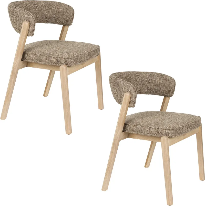 Bright Eetkamerstoelen - Set van 2 van Zuiver in Bruin – productfoto