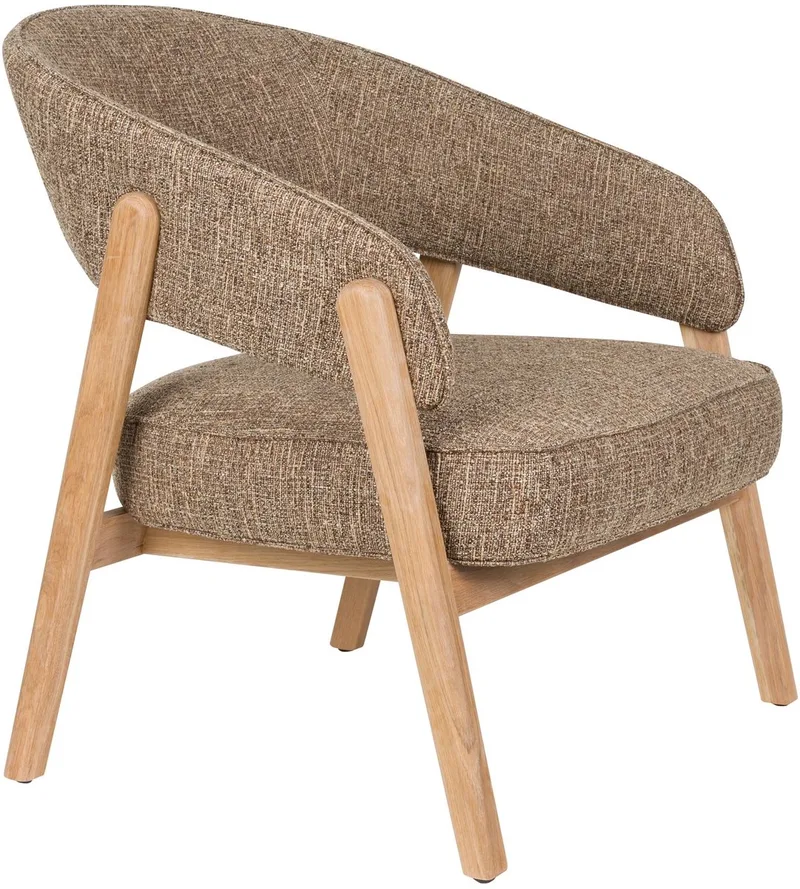 Bright Fauteuil van Zuiver in Bruin – productfoto