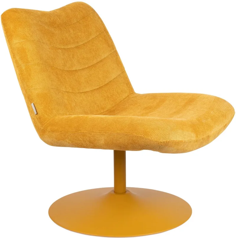 Bubba Loungestoel Oker van Zuiver in Geel – productfoto