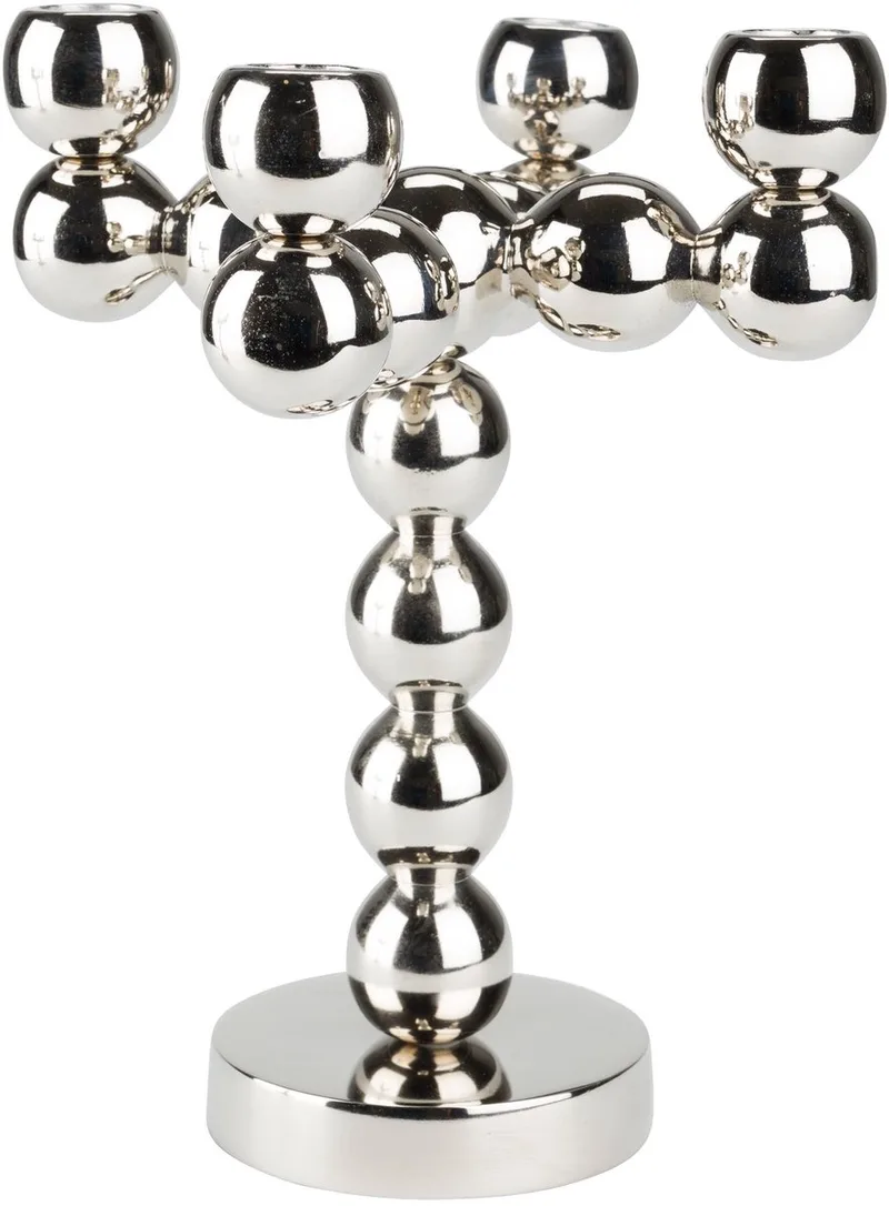 Bubbles Four Kandelaar Shiny van Zuiver in Zilver – productfoto