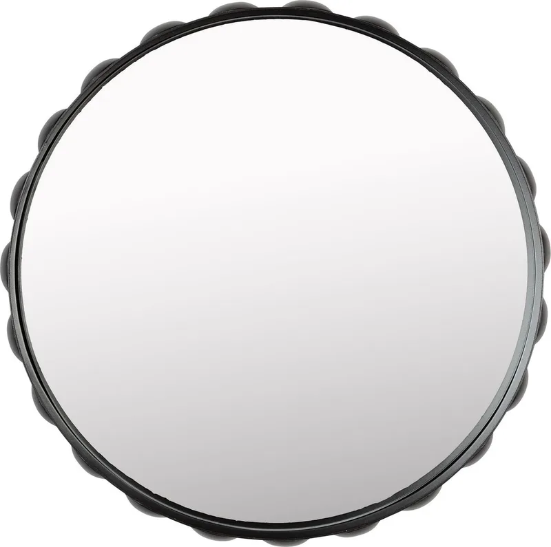 Bubbles Spiegel/ Wandspiegel Donkerbruin van Zuiver in Bruin – productfoto