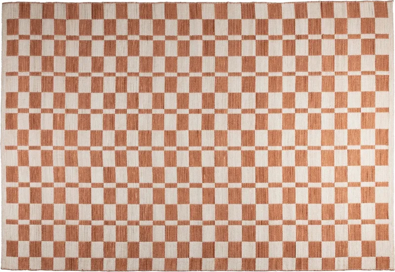 Checker Vloerkleed 160x230 de Zuiver en Beige – photo du produit