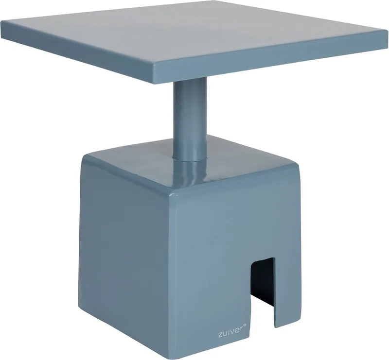 Chubby Bijzettafel Vierkant 40x40 cm de Zuiver en Blauw – photo du produit