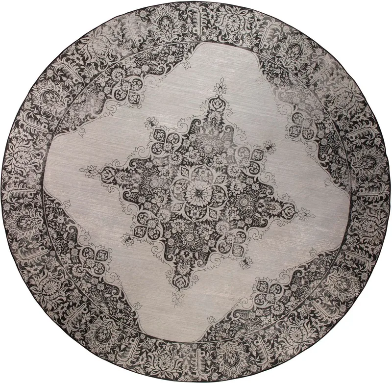 Coventry Buitenkleed Rond '280 by Zuiver in Zwart – product photo