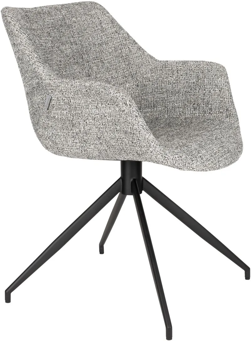 Doulton Eetkamerstoelen Armleuning - Set van 2 de Zuiver en Grijs – photo du produit