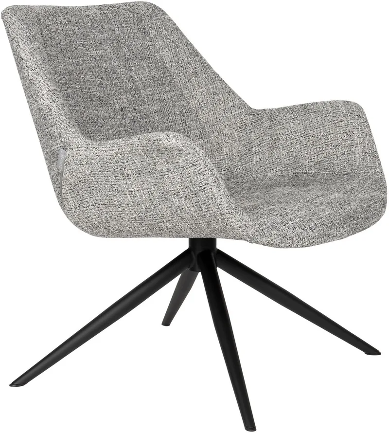 Doulton Fauteuil de Zuiver en Grijs – photo du produit