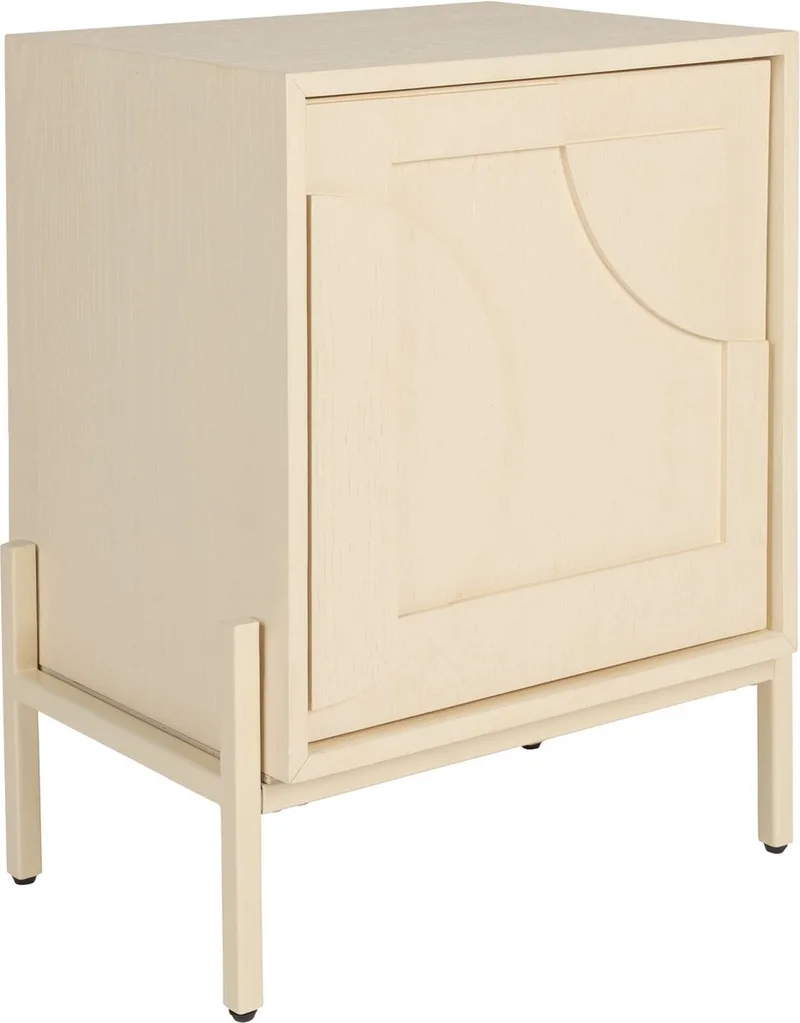 Faces Bijzettafel/ Nachtkastje Hout von Zuiver in Beige – Produktfoto