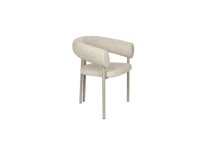 Fauteuil en tissu beige Heels von Zuiver – Produktfoto