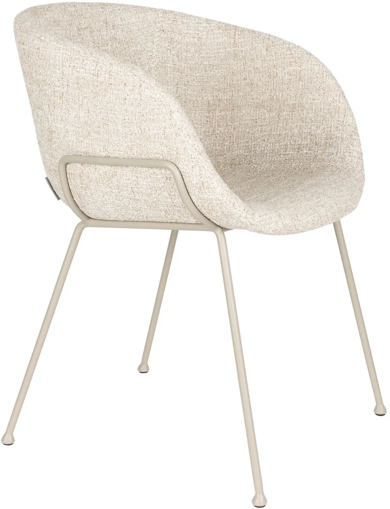 Feston Eetkamerstoelen Armleuning - Set van 2 van Zuiver in Beige – productfoto