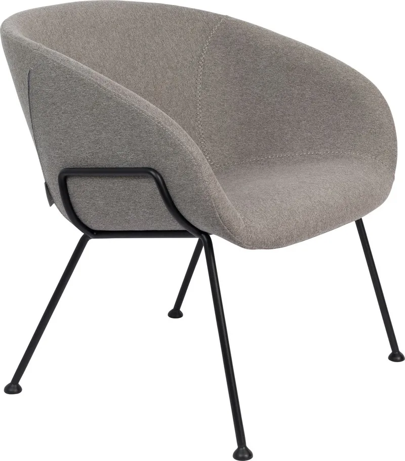 Feston Lougestoel Fab de Zuiver en Grijs – photo du produit