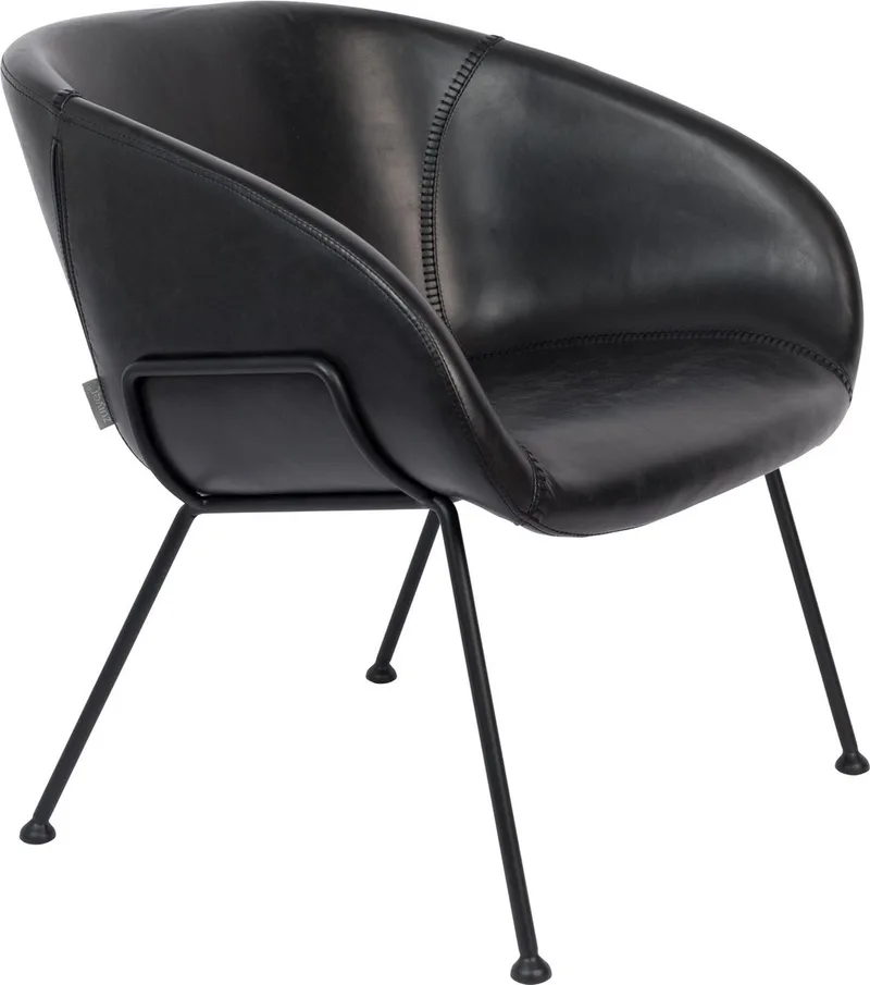 Feston Loungestoel van Zuiver in Zwart – productfoto