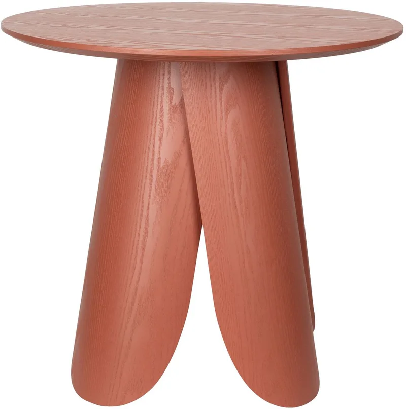 Fleur Bistro Tafel Hout von Zuiver in Rood – Produktfoto