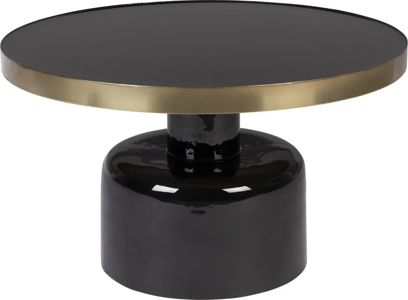 Glam Salontafel Rond 60 cm Goud by Zuiver in Zwart – product photo