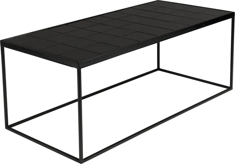 Glazed Salontafel 93x42,5 cm de Zuiver en Zwart – photo du produit