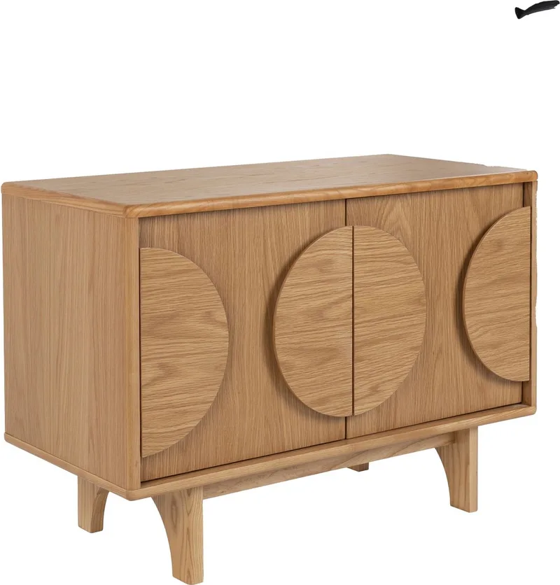Groove Dressoir 2 deuren Eikenhout Bruin de Zuiver en Naturel – photo du produit