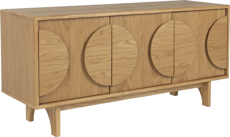 Groove Dressoir 3 deuren Eikenhout van Zuiver in Naturel – productfoto