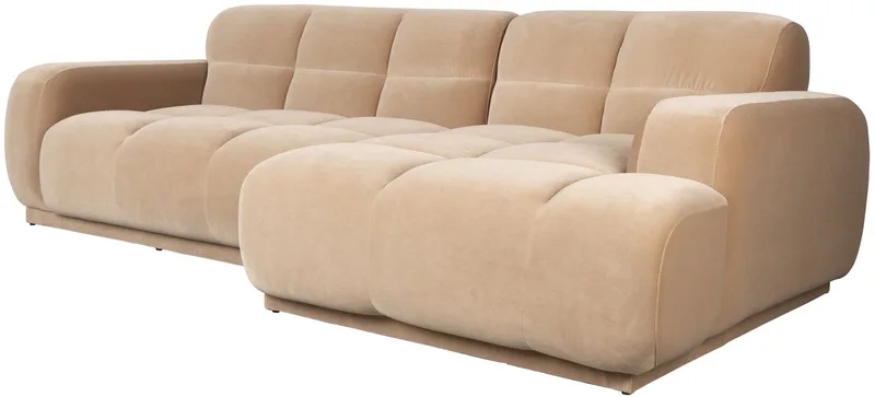 Hazel 4-Zitsbank Rechts von Zuiver in Beige – Produktfoto