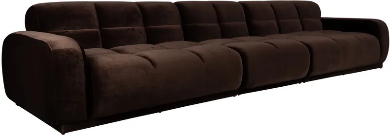 Hazel 6-Zitsbank van Zuiver in Bruin – productfoto