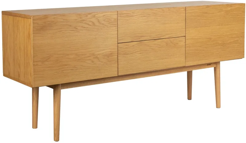High On Wood Dressoir Laag Eiken 2 lades, 2 deuren de Zuiver en Beige – photo du produit