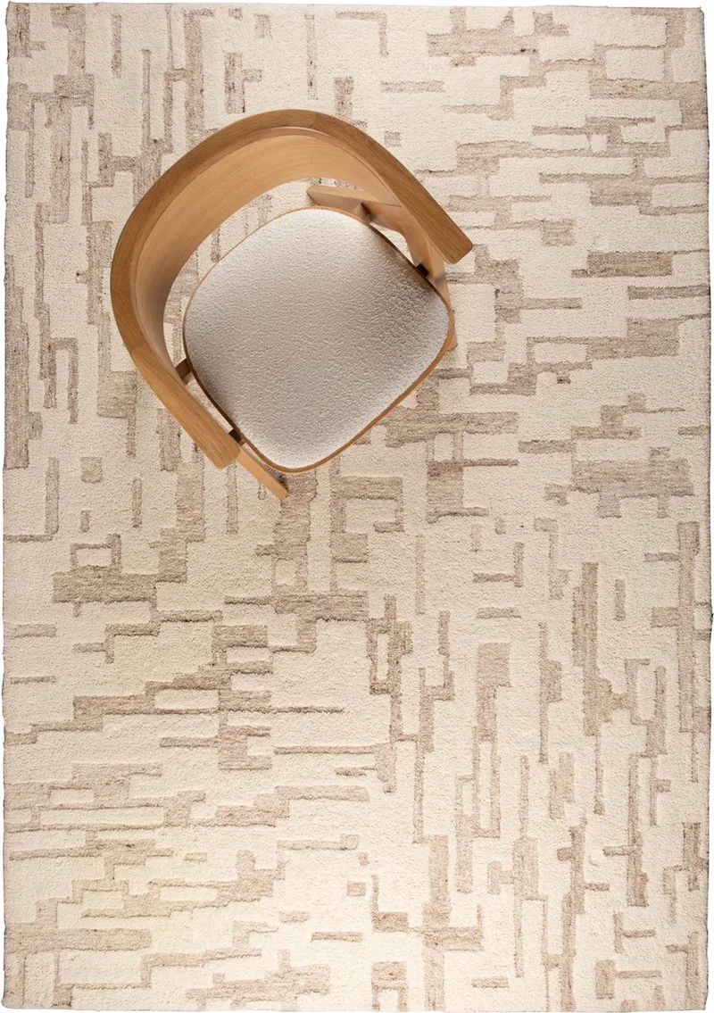 Hills Vloerkleed 160x230 de Zuiver en Beige – photo du produit