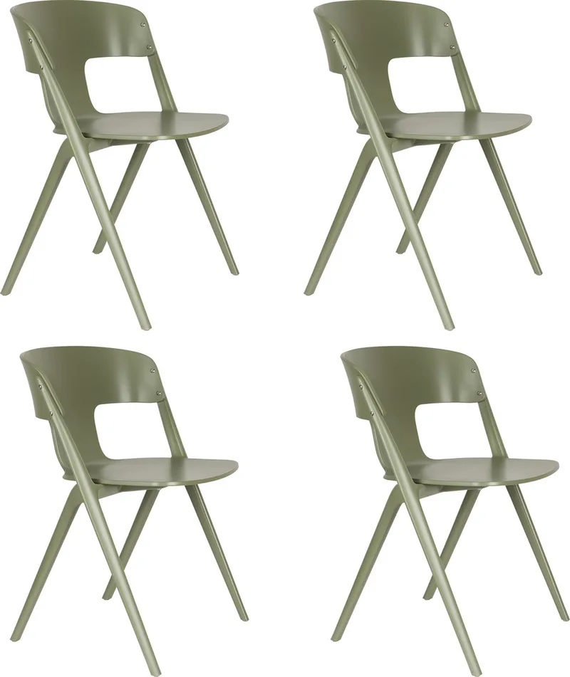 Horizon Tuinstoel Forest Green - Set van 4 de Zuiver en Groen – photo du produit
