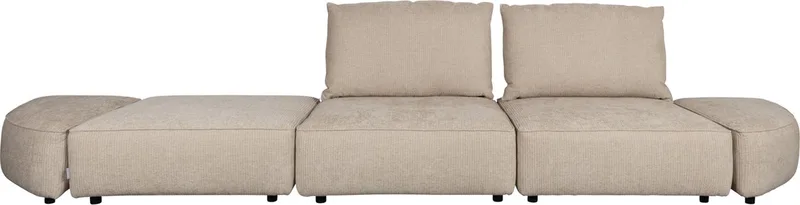 Hunter 4,5-zitsbank Sand von Zuiver in Beige – Produktfoto