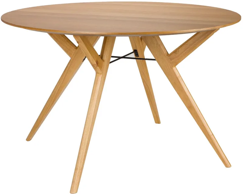 IJver Eettafel Rond 120 cm Hout von Zuiver in Naturel – Produktfoto