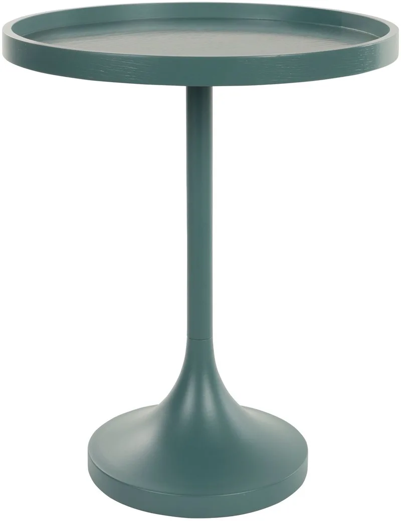 Jason Bijzettafel Rond 46 cm van Zuiver in Blauw – productfoto