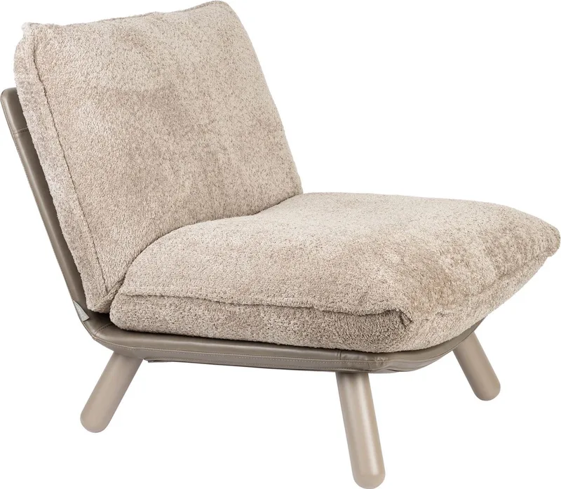 Lazy Sack Fauteuil Soft Beige von Zuiver in Grijs – Produktfoto