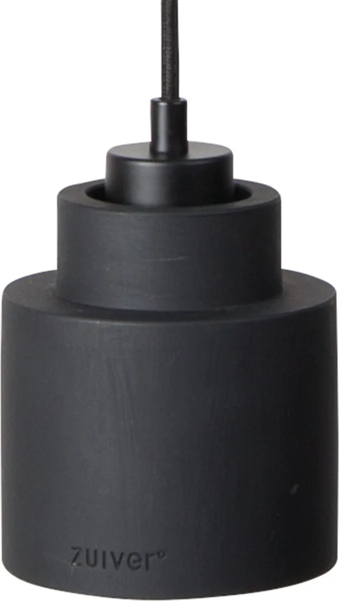 Left Hanglamp Beton 11x11 cm von Zuiver in Zwart – Produktfoto