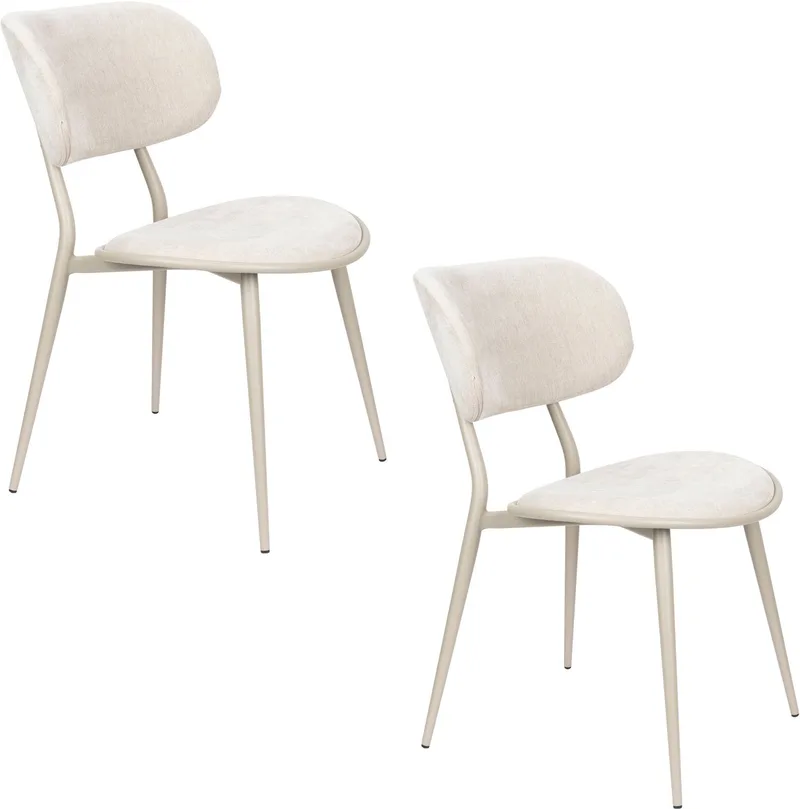 Lieve Eetkamerstoelen - Set van 2 van Zuiver in Beige – productfoto