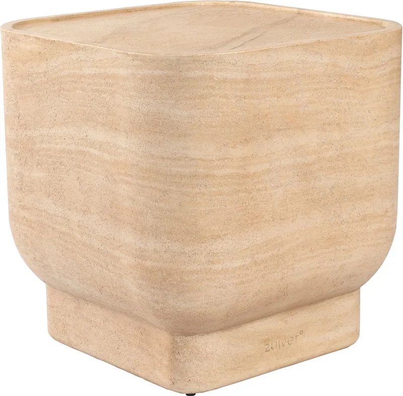Noble Bijzettafel Vierkant 45x45 cm van Zuiver in Beige – productfoto