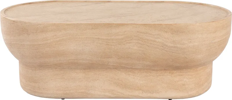 Noble Salontafel Ovaal van Zuiver in Beige – productfoto