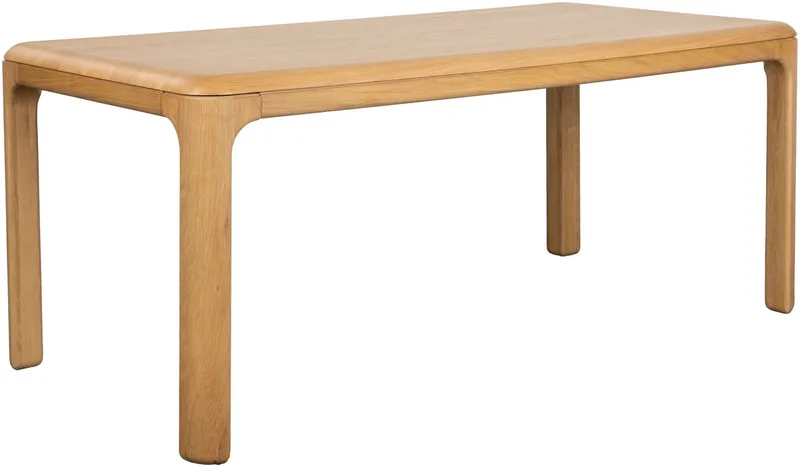 Oever Eettafel 180 cm Naturel von Zuiver in Beige – Produktfoto