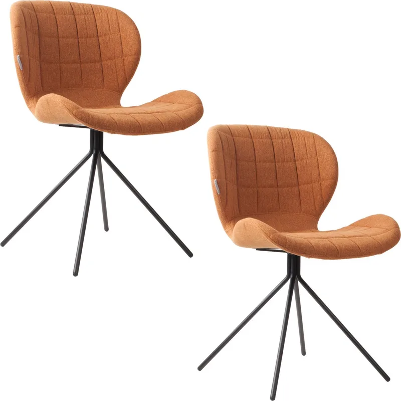 OMG Eetkamerstoelen Camel - Set van 2 von Zuiver in Bruin – Produktfoto
