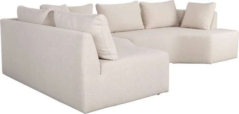 Prosper Hoekbank Links Sand/ Off-white von Zuiver in Beige Sand – Links – Produktfoto