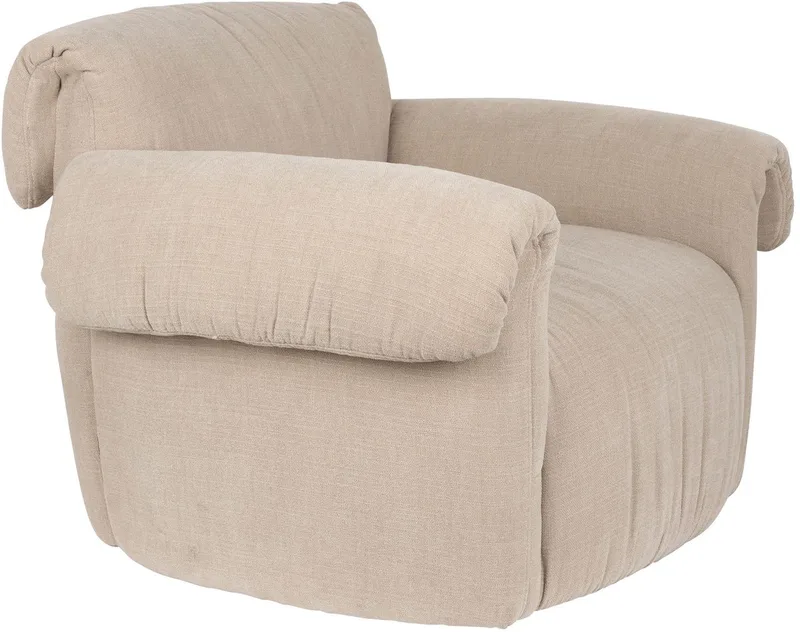 Puffy Fauteuil van Zuiver in Beige – productfoto