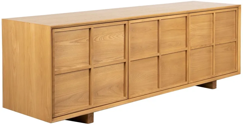 Raster Dressoir Laag von Zuiver in Naturel – Produktfoto