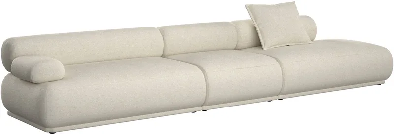 Rembrandt 4,5 Zitsbank Links von Zuiver in Beige – Produktfoto