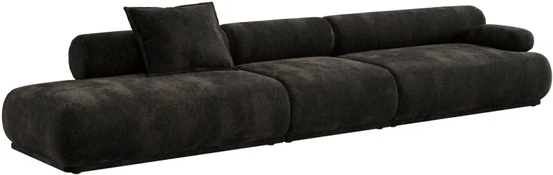 Rembrandt 4,5-zitsbank Rechts Donkerbruin van Zuiver in Bruin Rechts – productfoto