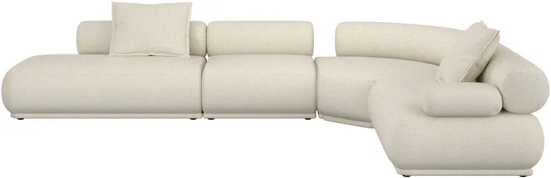 Rembrandt 7,5-Zitsbank Rechts Beige von Zuiver in Beige Rechts – Produktfoto