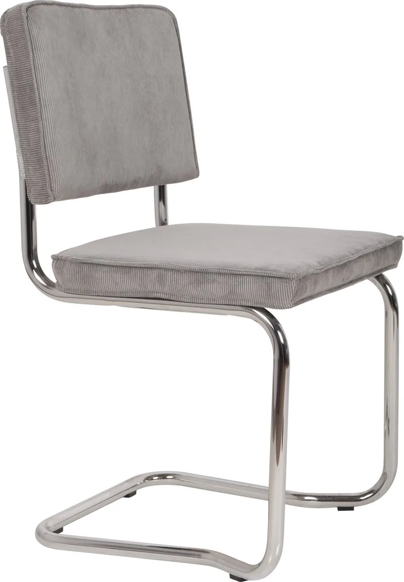 Ridge Kink Rib Eetkamerstoelen - Set van 2 de Zuiver en Lichtgrijs – photo du produit